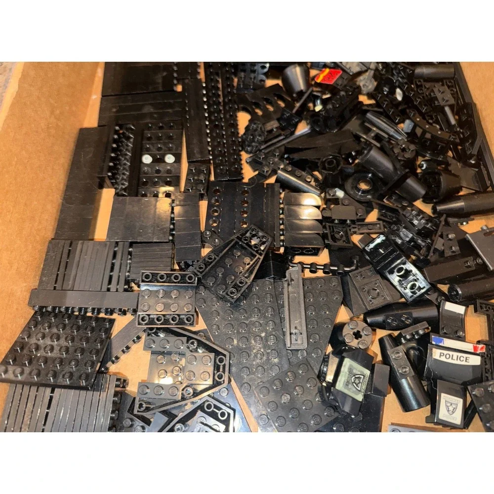LEGO Black Bulk‎ Bricks Lot Mixed Specialty Pieces Plates Slopes Classic 2.4 lb